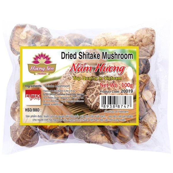 HUONG SEN Dried Shitake Mushroom Nam Huong 100g