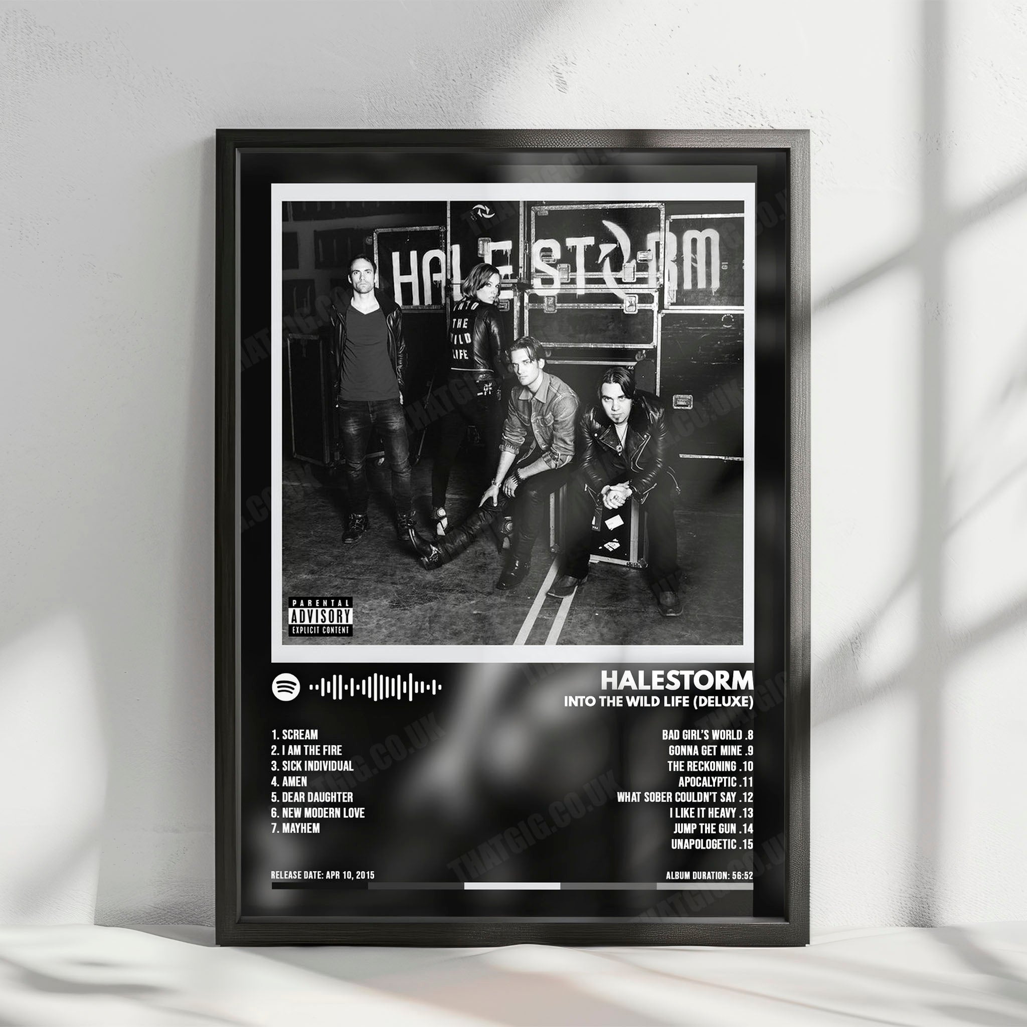 Halestorm "Into the Wild Life  " Album Cover Poster - with Complete Tracklist