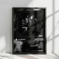 Halestorm "The Strange Case Of...  " Album Cover Poster - with Complete Tracklist