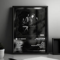 Halestorm "The Strange Case Of...  " Album Cover Poster - with Complete Tracklist