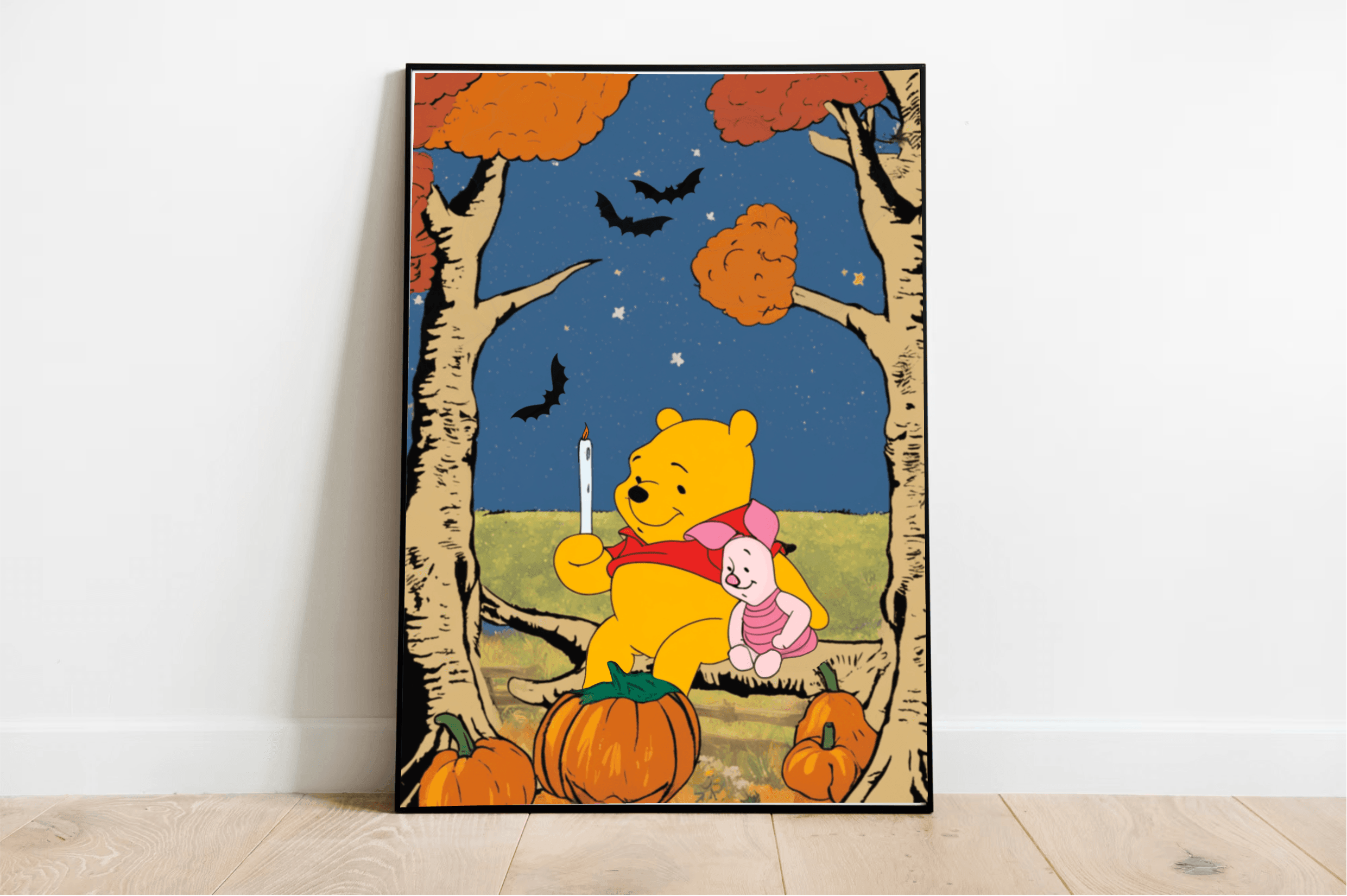 Winnie the Pooh Halloween Print | A3 A4 A5 Wall Art