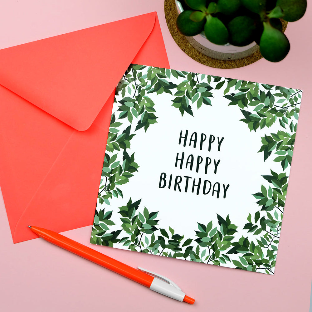 Happy Happy Birthday Card