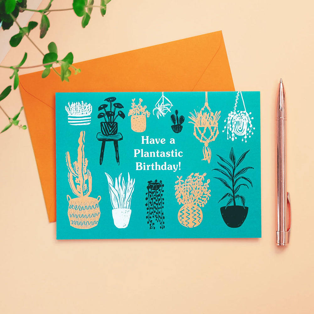 Have A Plantastic Birthday Card for Plant Lovers