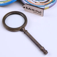 Henry Hughes Vintage Magnifying Glass – Antique Brass Explorer’s Tool