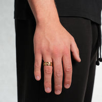 Hollow Cuban Ring (Gold)