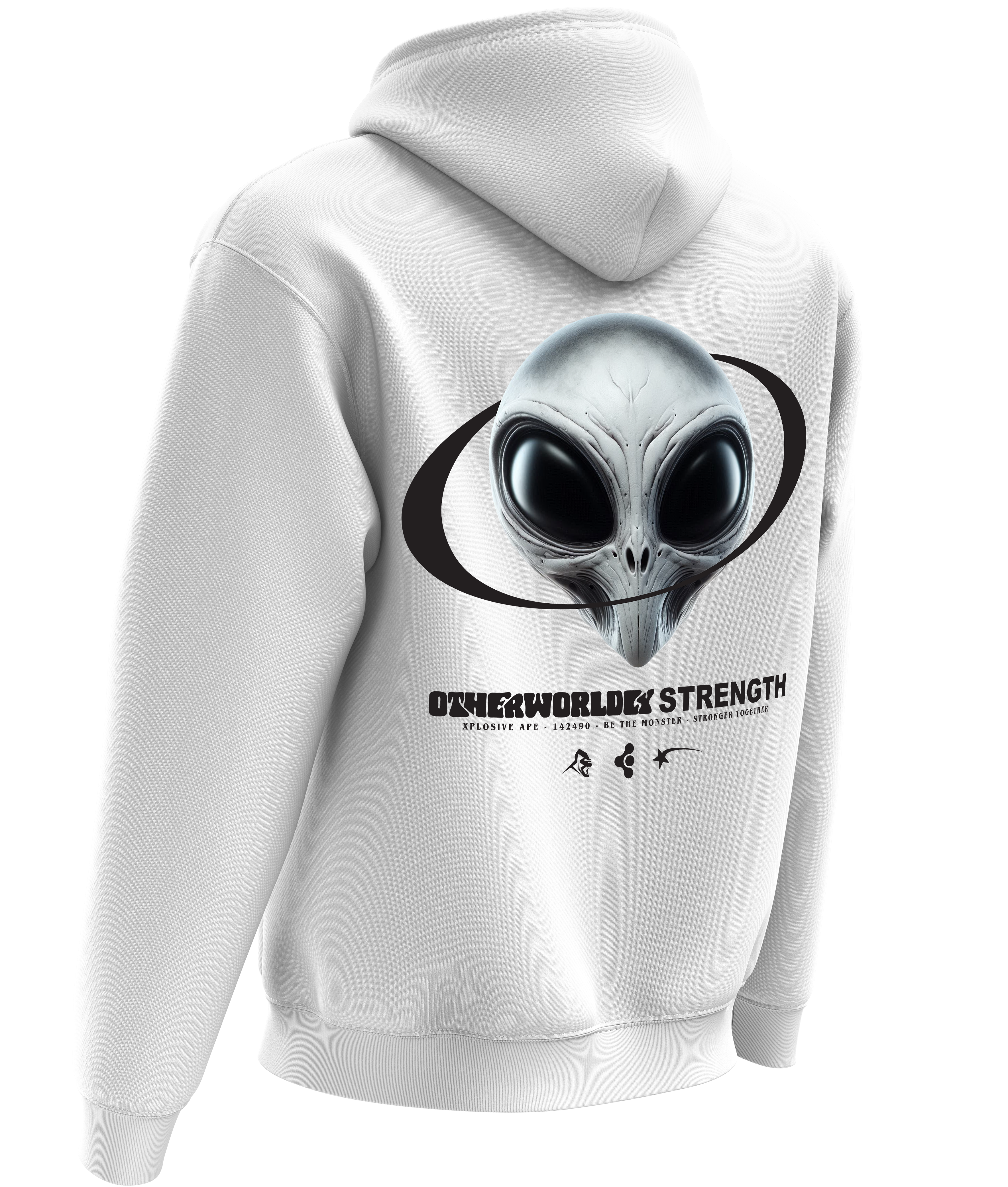 XAPE Otherworldly Strength Hoodie - White