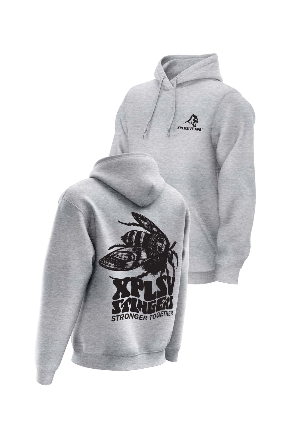 XAPE Stingers Hoodie - Heather Grey
