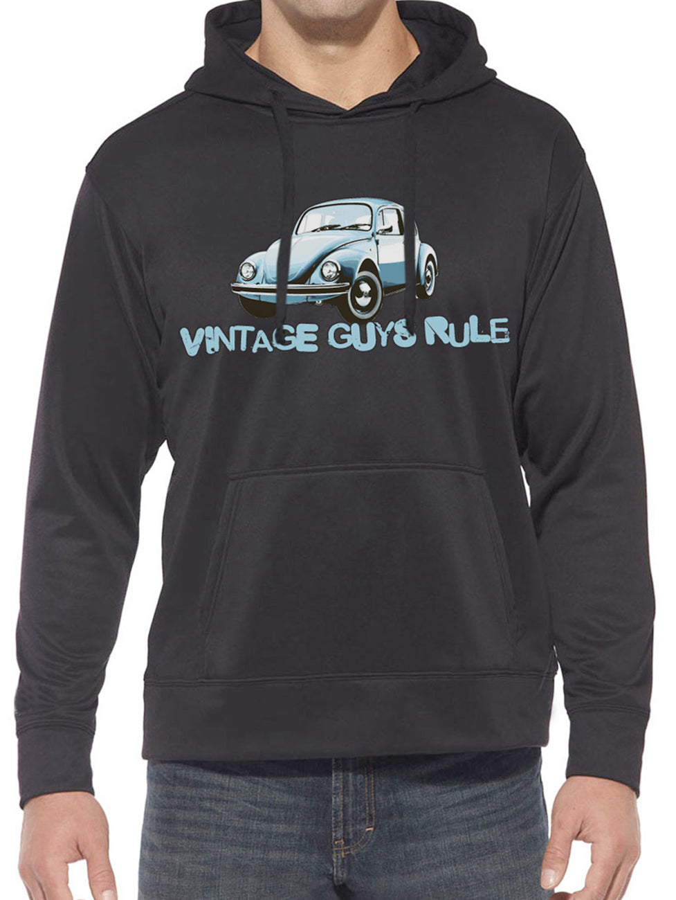 Vintage Guys Rule Beetle Hoodie