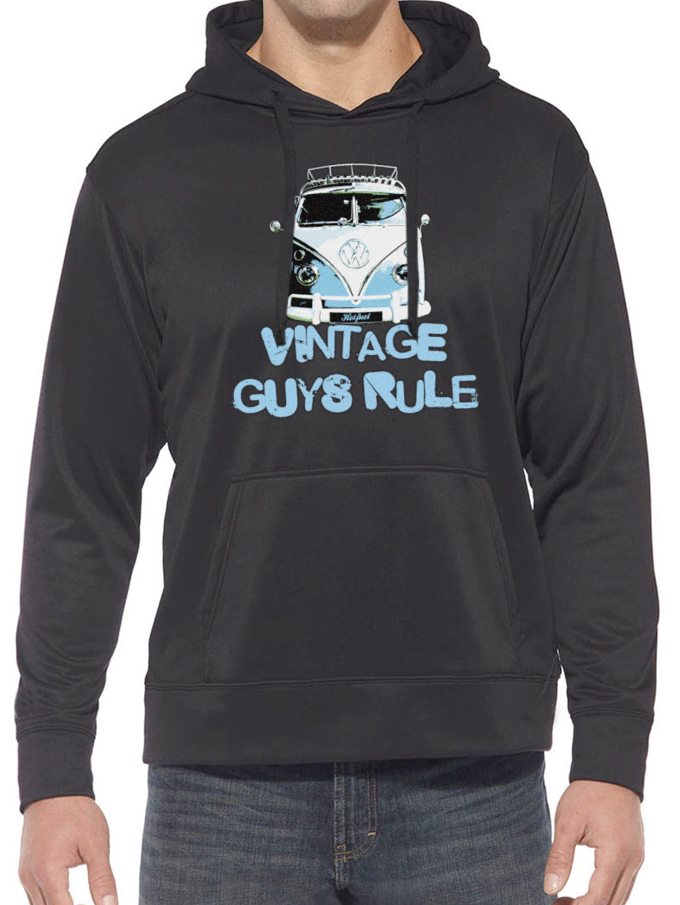 Vintage Guys Rule Camper Hoodie