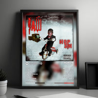 Hopsin "Raw" Album Cover Poster - with Complete Tracklist