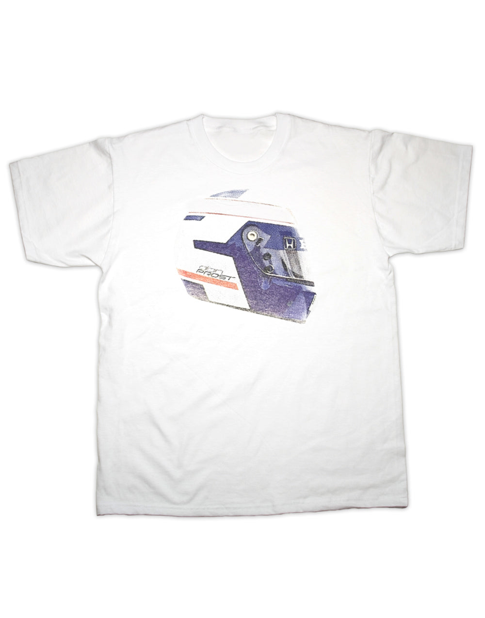 Alain Prost Race Helmet Print T Shirt