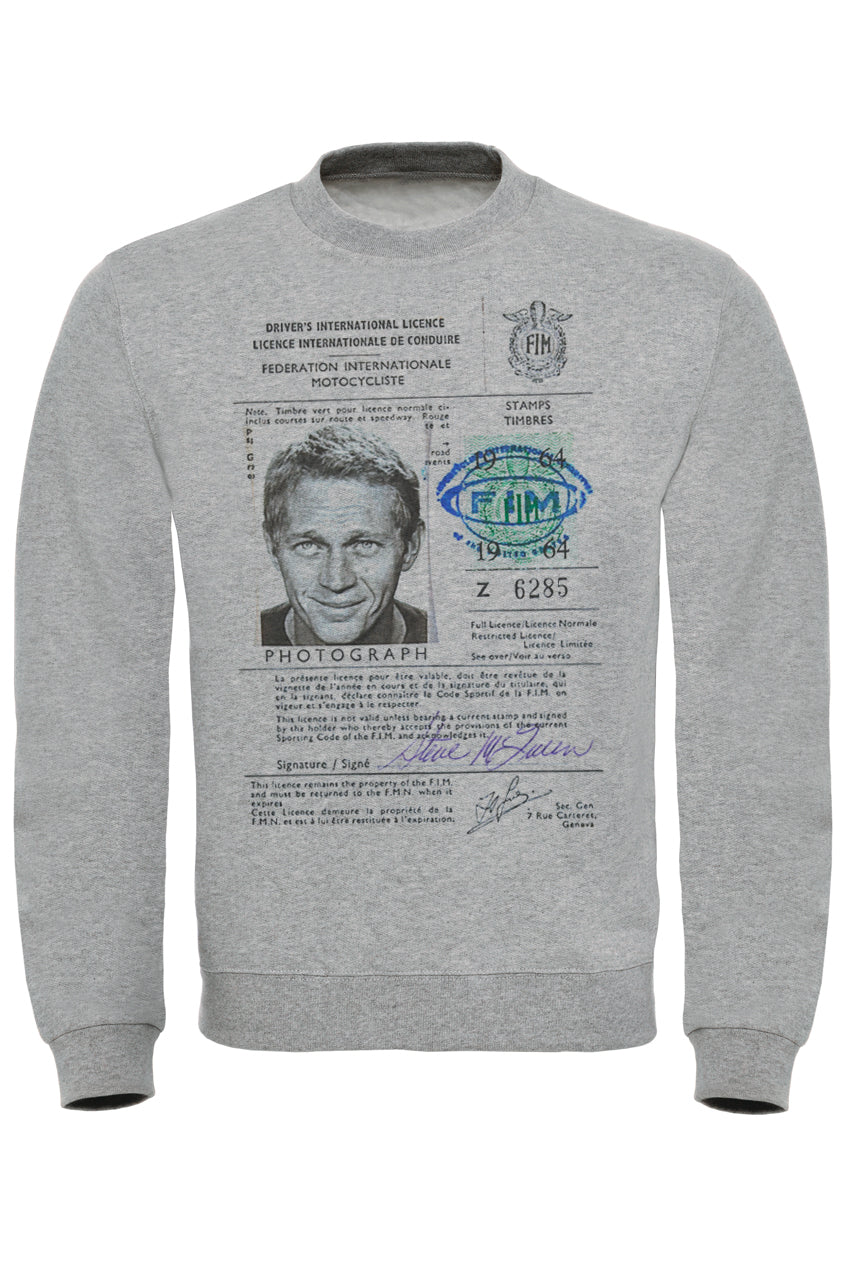 License Print Sweatshirt