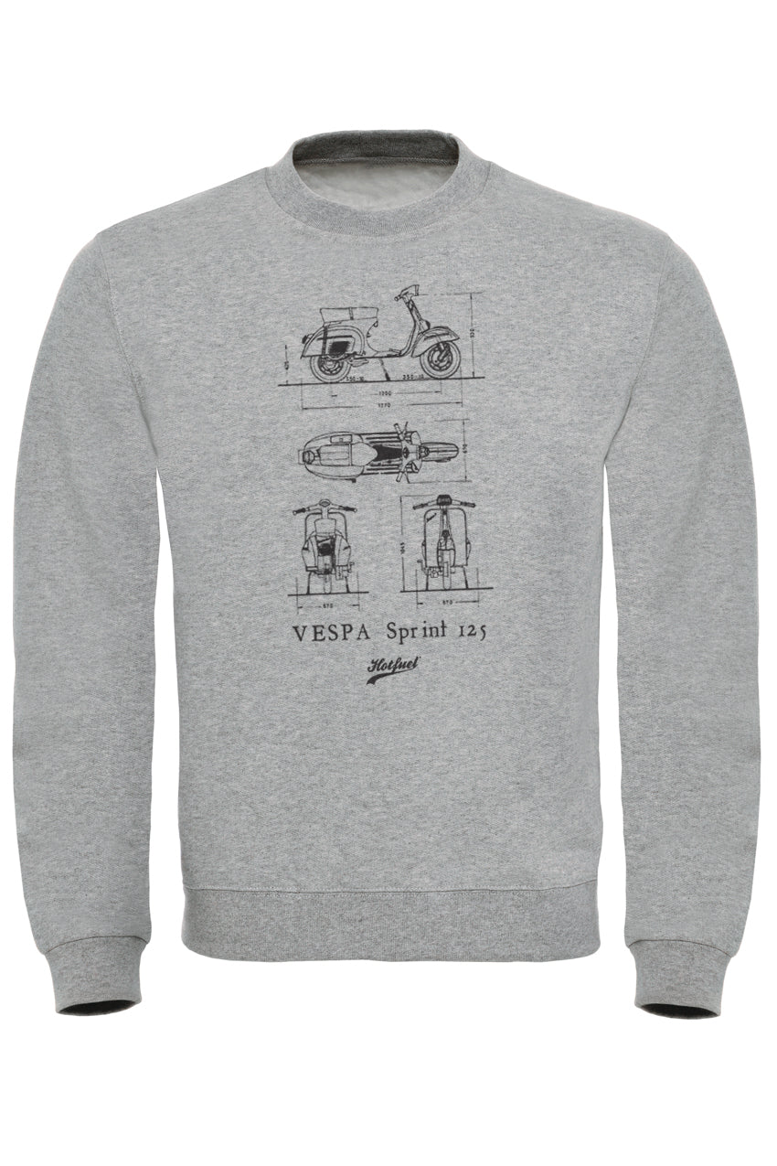 Sprint 125 Blueprint Sweatshirt