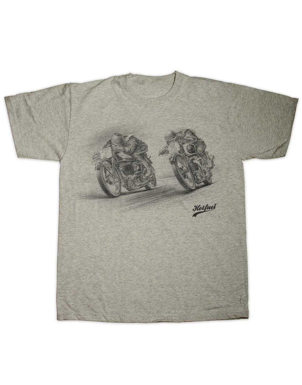 Norton v Triumph Race Print T Shirt