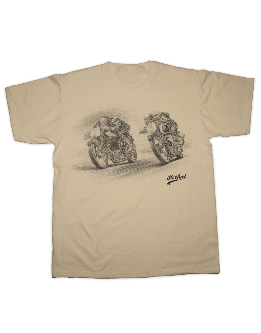 Norton v Triumph Race Print T Shirt