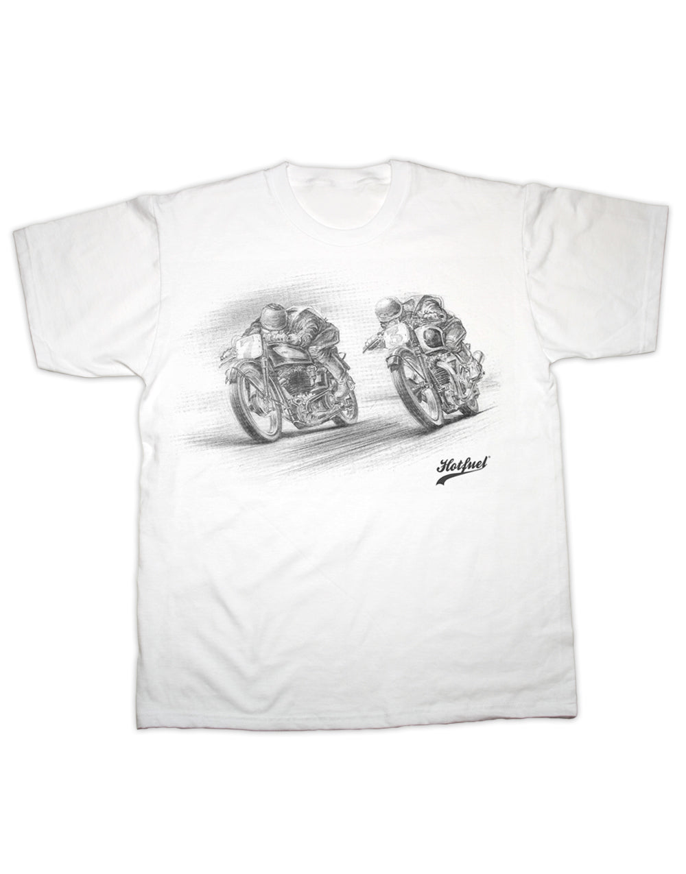 Norton v Triumph Race Print T Shirt