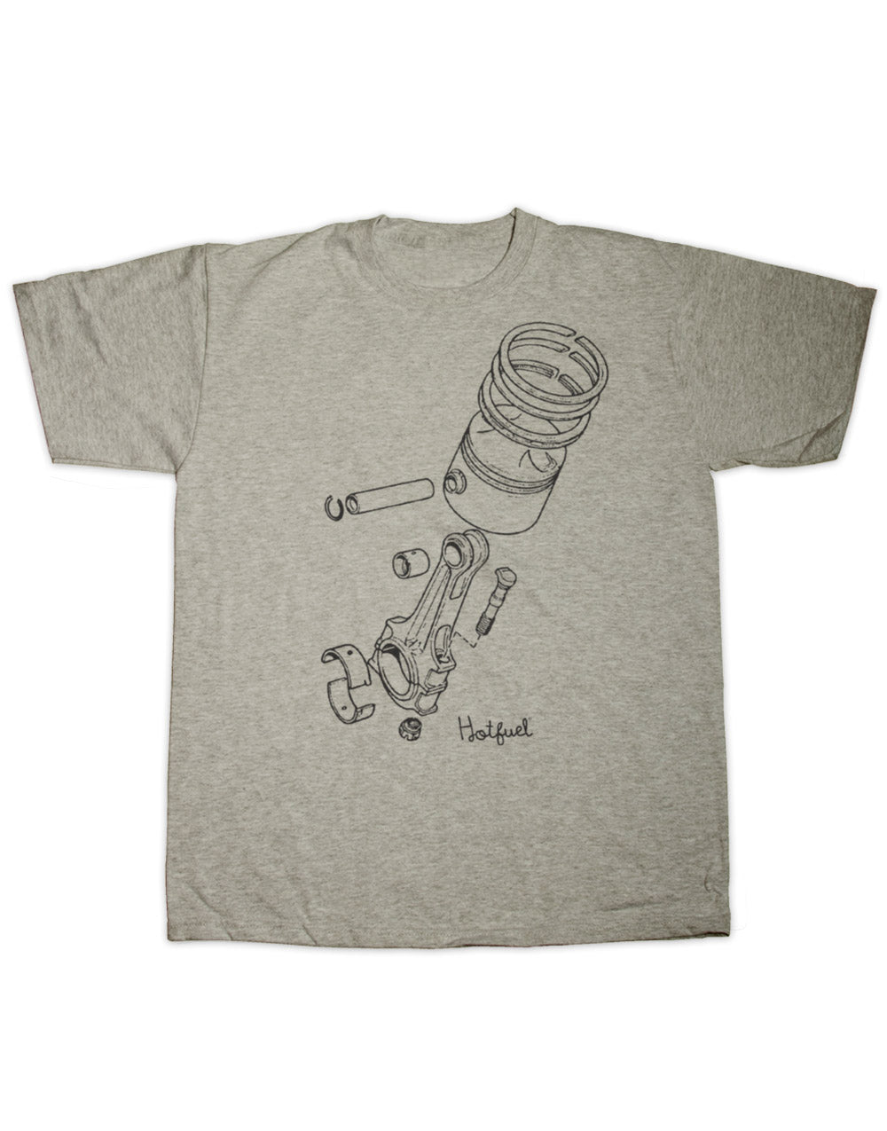 Hotfuel Exploded Piston T Shirt