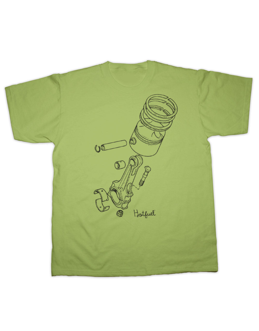 Hotfuel Exploded Piston T Shirt