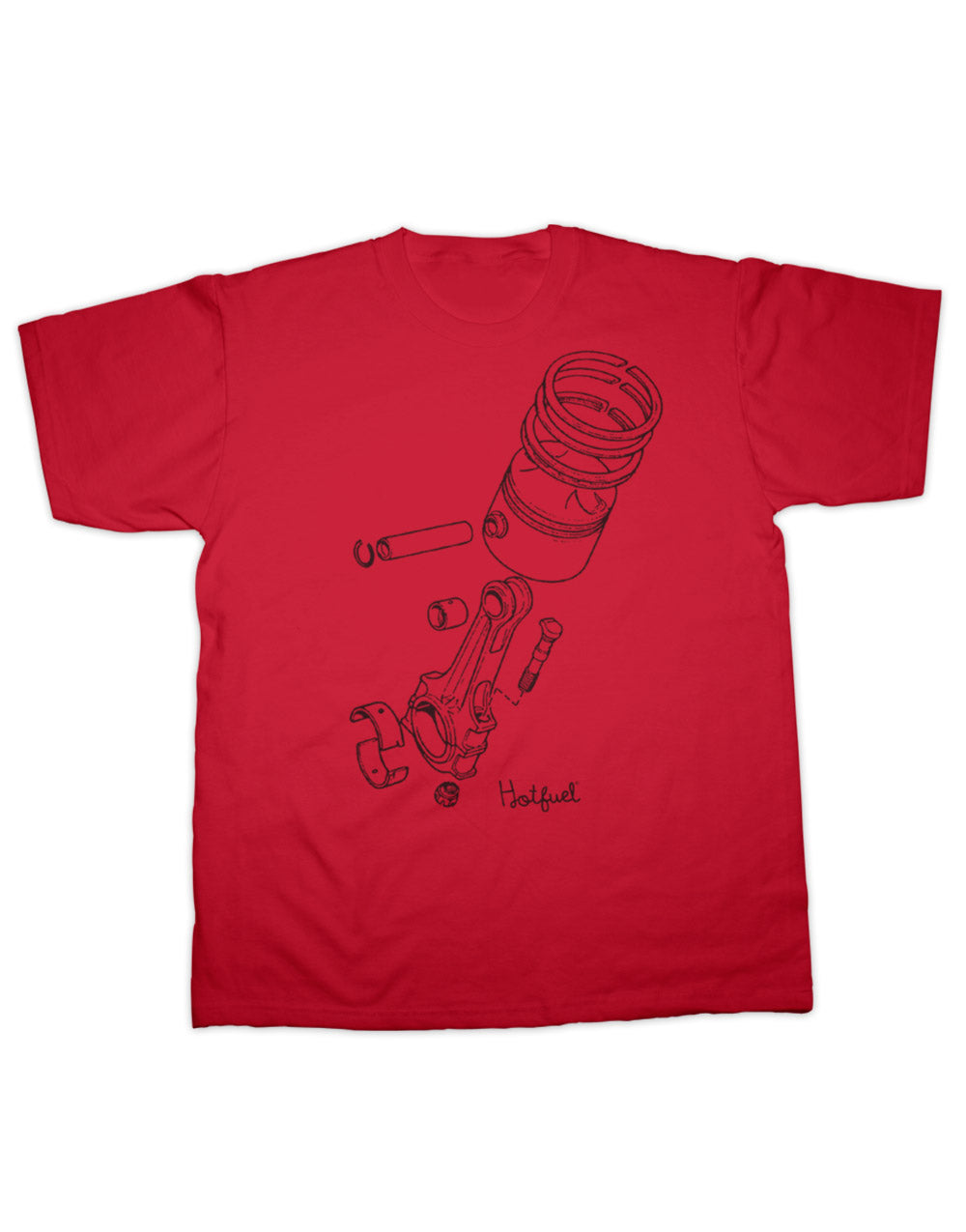 Hotfuel Exploded Piston T Shirt