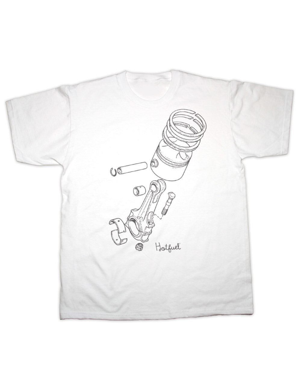 Hotfuel Exploded Piston T Shirt