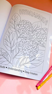 Blooming Lovely: The language of flowers colouring book for adults