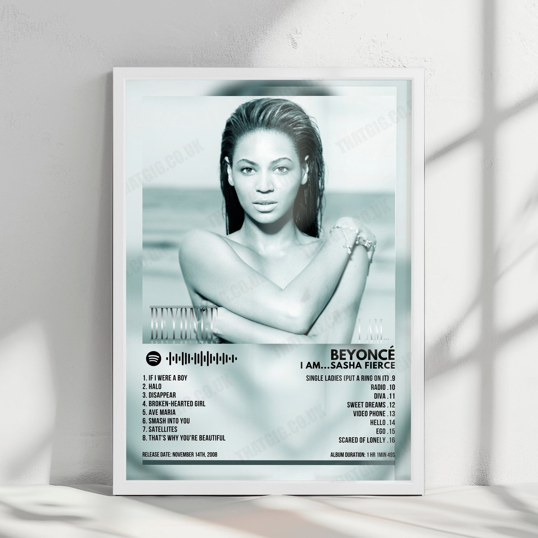 Beyoncé "I Am... Sasha Fierce" Album Cover Poster - with Complete Tracklist
