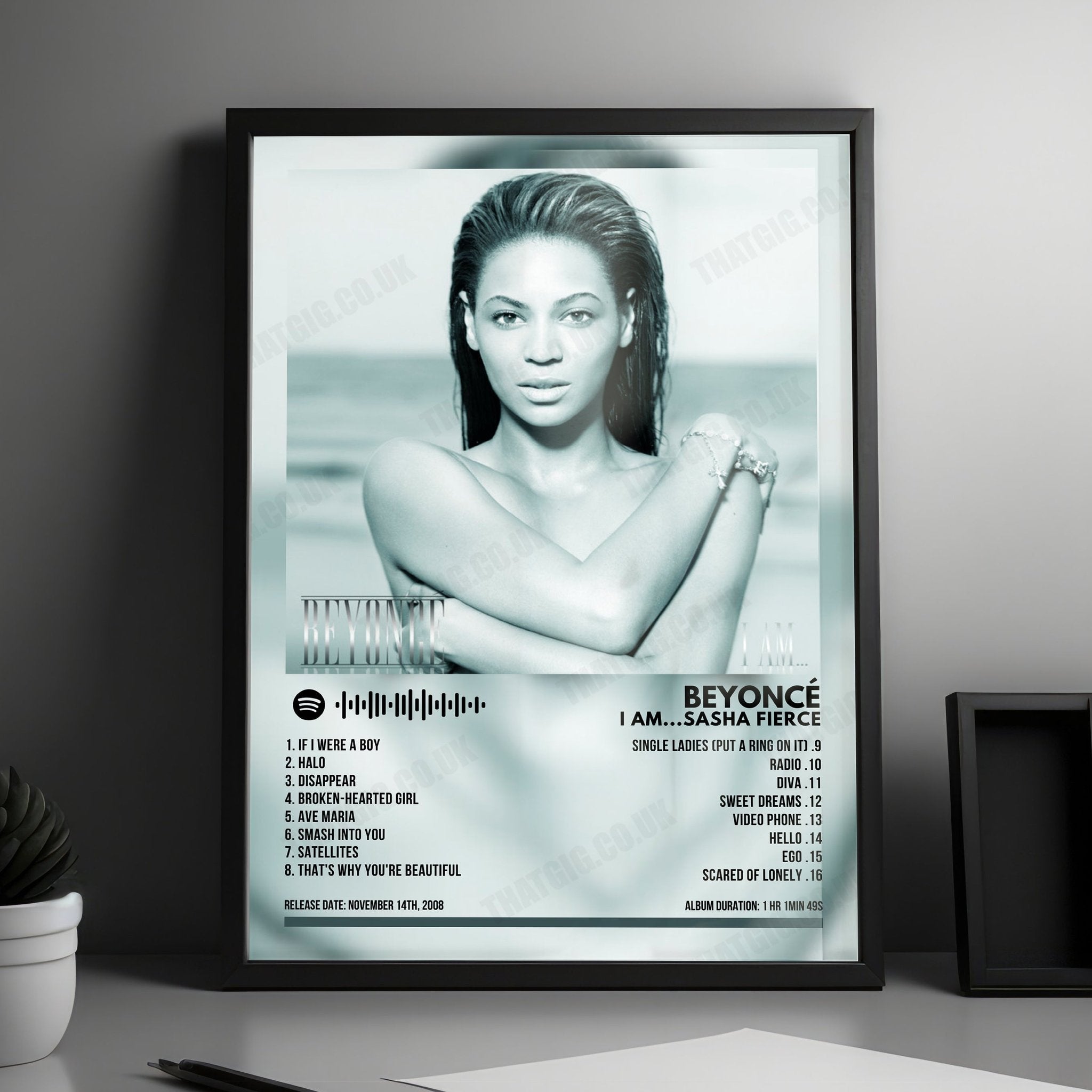 Beyoncé "I Am... Sasha Fierce" Album Cover Poster - with Complete Tracklist