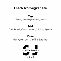 Black Pomegranate Handmade Soy Wax Candle