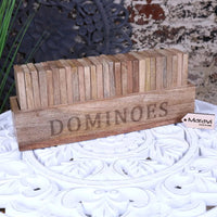 Mahua Wooden Domino Set with Holder