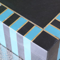Panna Luxe Resin Jewellery Box in Blue and Green