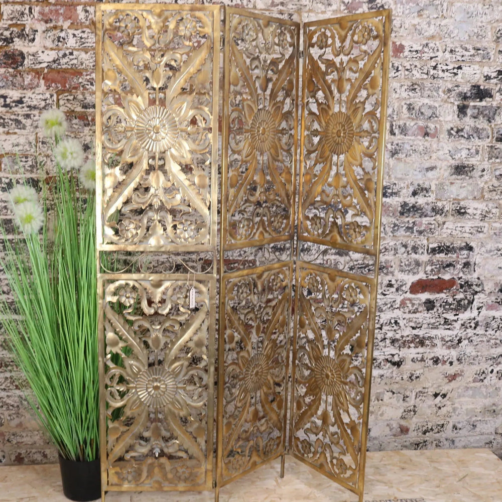 Jaipuri Heirloom Metal Room Divider Screen