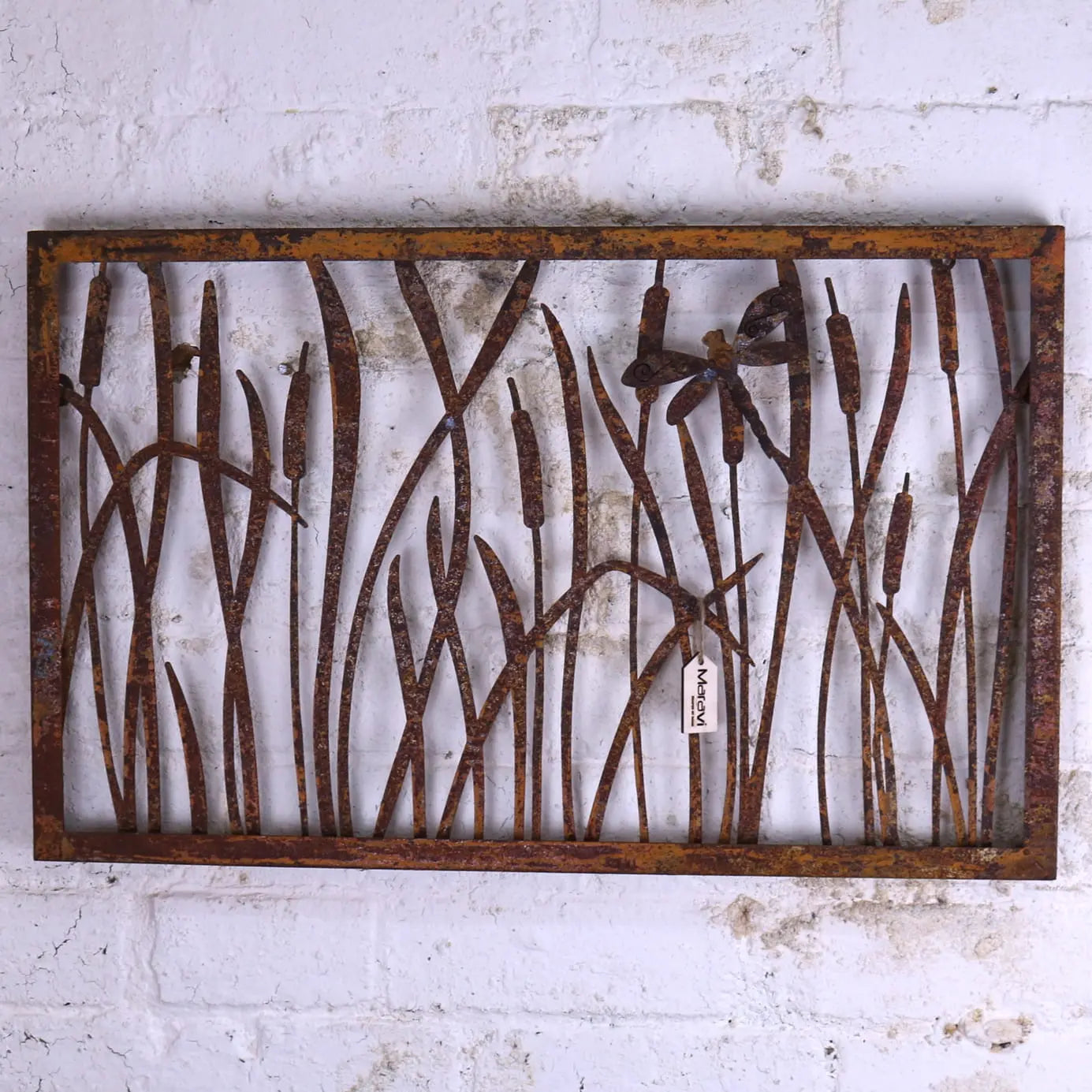 Alibag Rustic Metal Garden Wall Art for Nature-Inspired Outdoor Décor