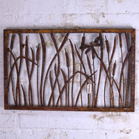 Alibag Rustic Metal Garden Wall Art for Nature-Inspired Outdoor Décor