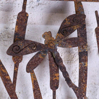 Alibag Rustic Metal Garden Wall Art for Nature-Inspired Outdoor Décor