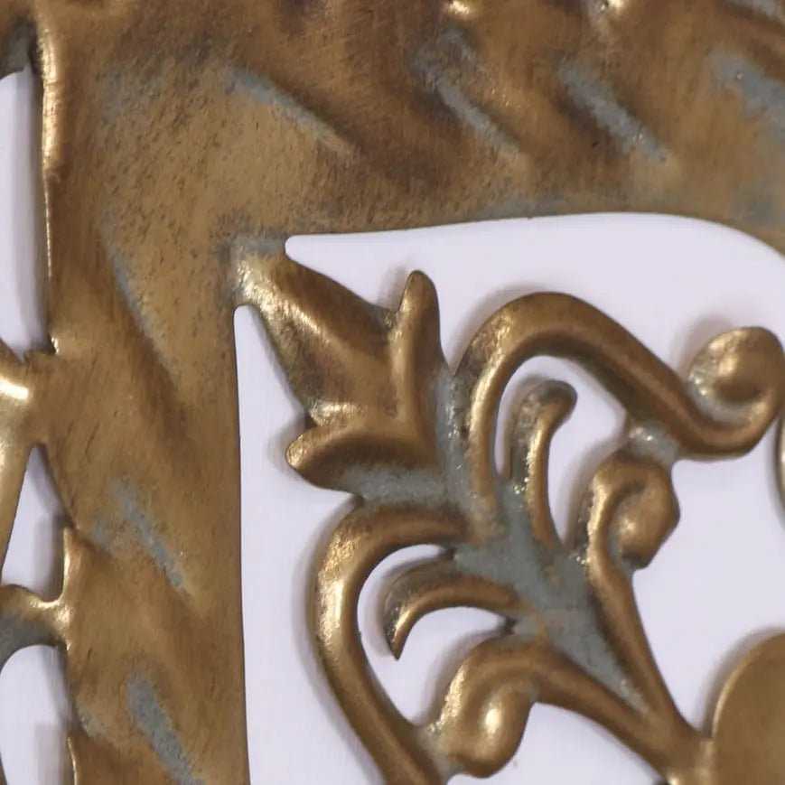 Talwara Gold Filigree Wall Art - Luxurious Metal Design for Stylish Interiors