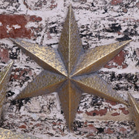 Tara Trio Gold Star Wall Art Accents