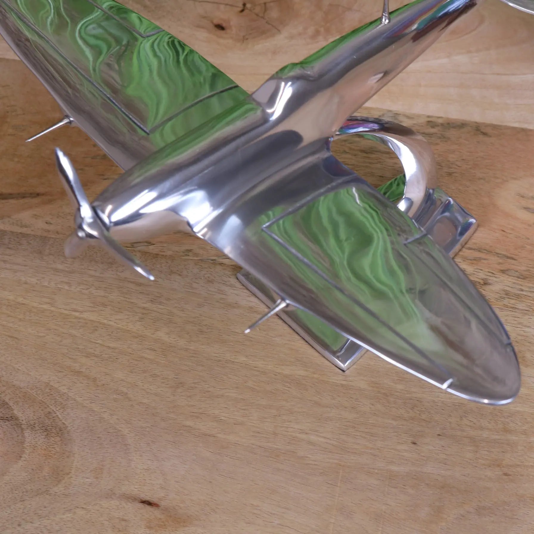 Spitfire Model Metal 29cm Plane Ornament