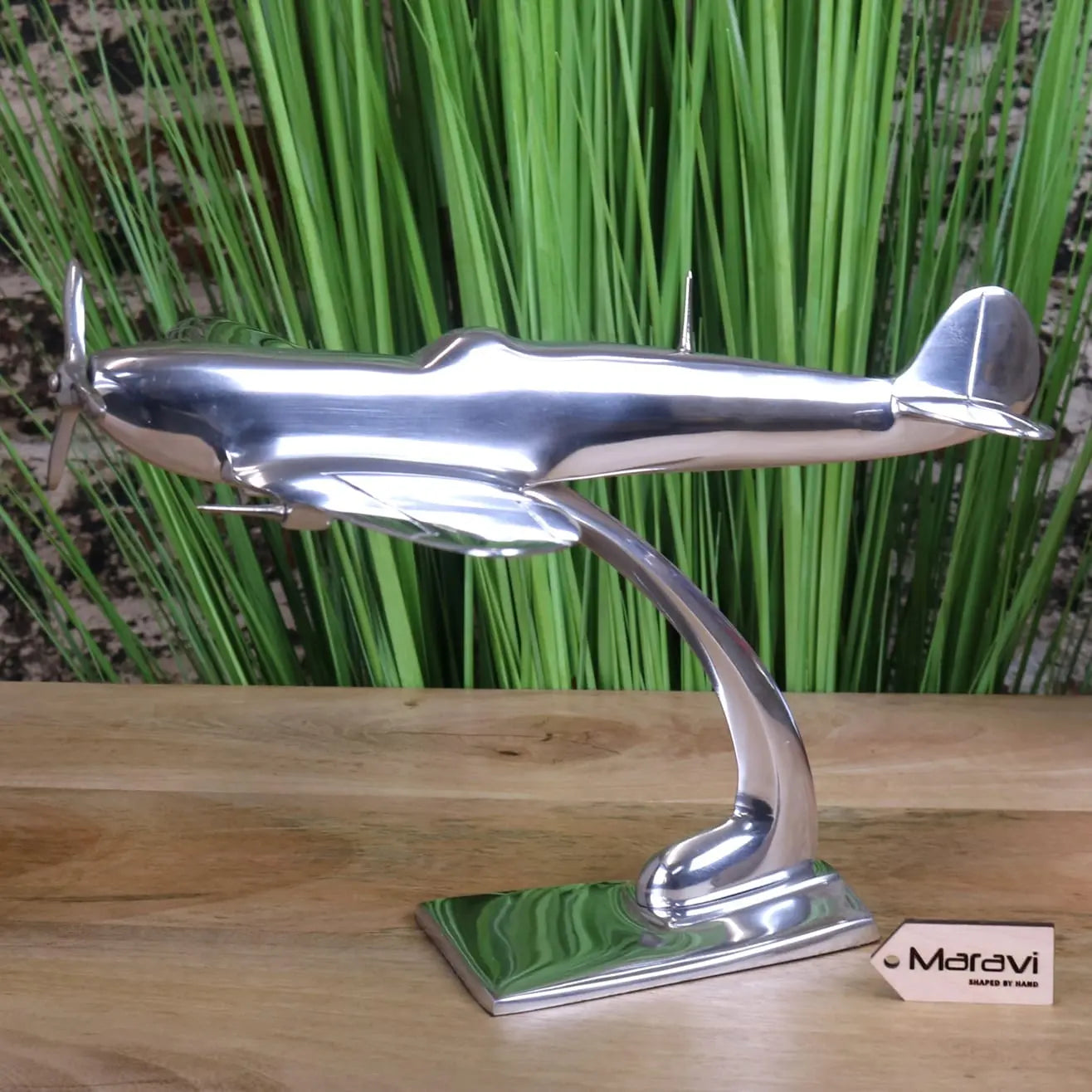 Spitfire Model Metal 29cm Plane Ornament