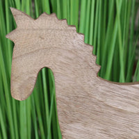 Jhal Wooden Rocking Horse Ornament 30cm