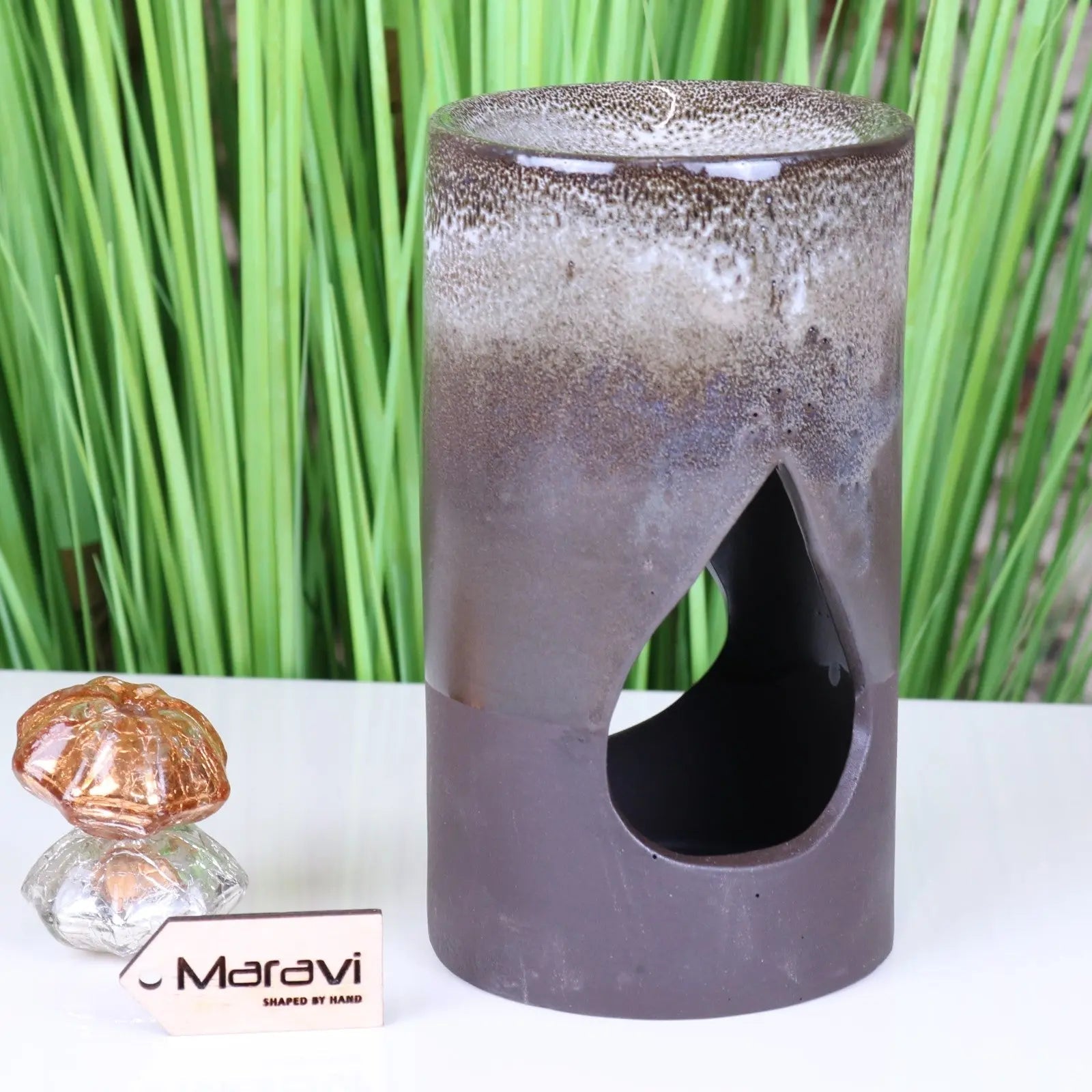 Uran 17cm Natural Dolomite Wax Melt Oil Burner