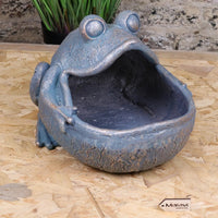 Bari Frog Shaped Planter – Whimsical Garden Accent in Vintage Copper and Green