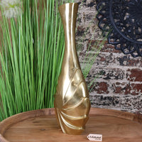 Bedi Metal Gold Swirl Vase 48cm – Modern Elegance for Your Home