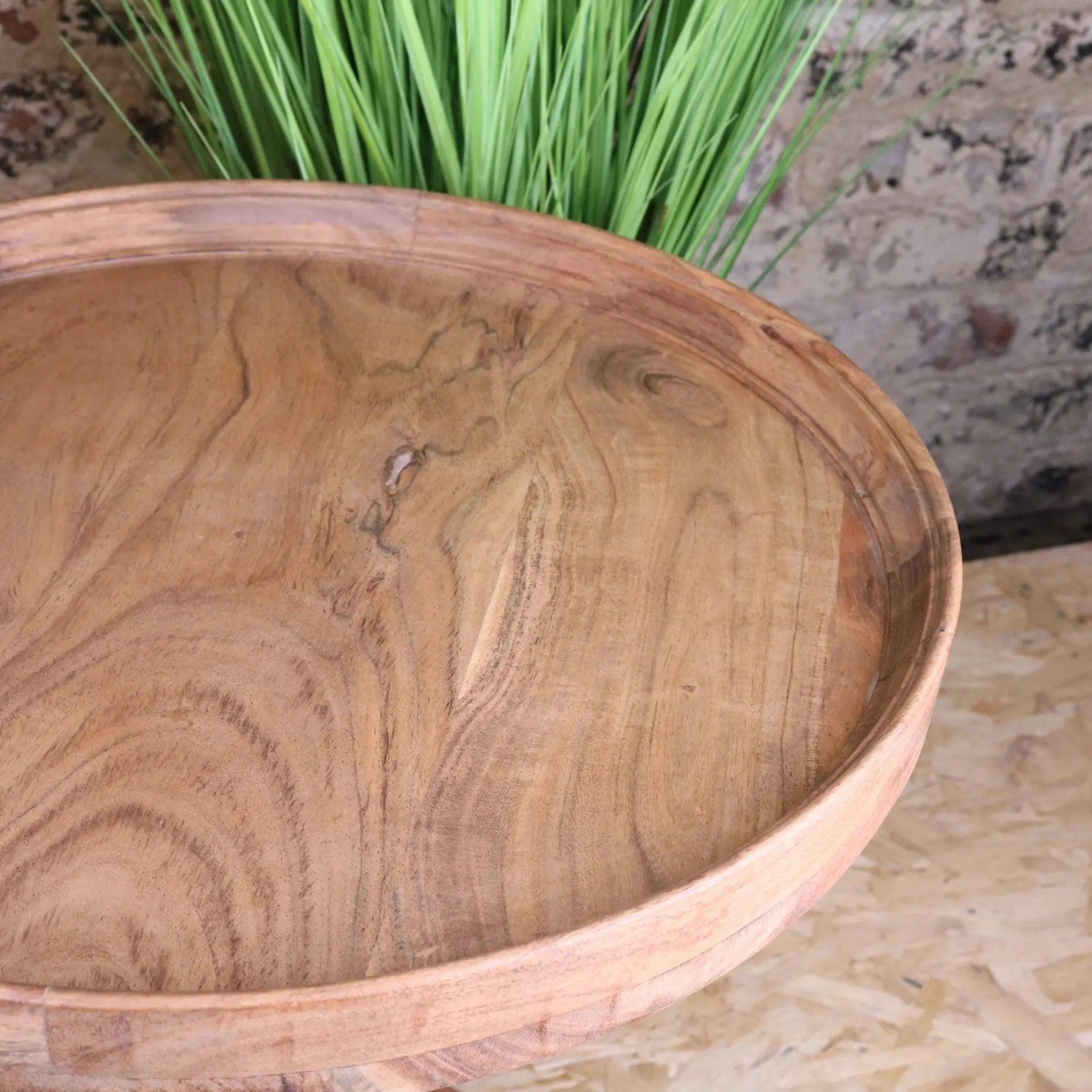 Ucha Set of 2 Wooden Pedestal Side Tables