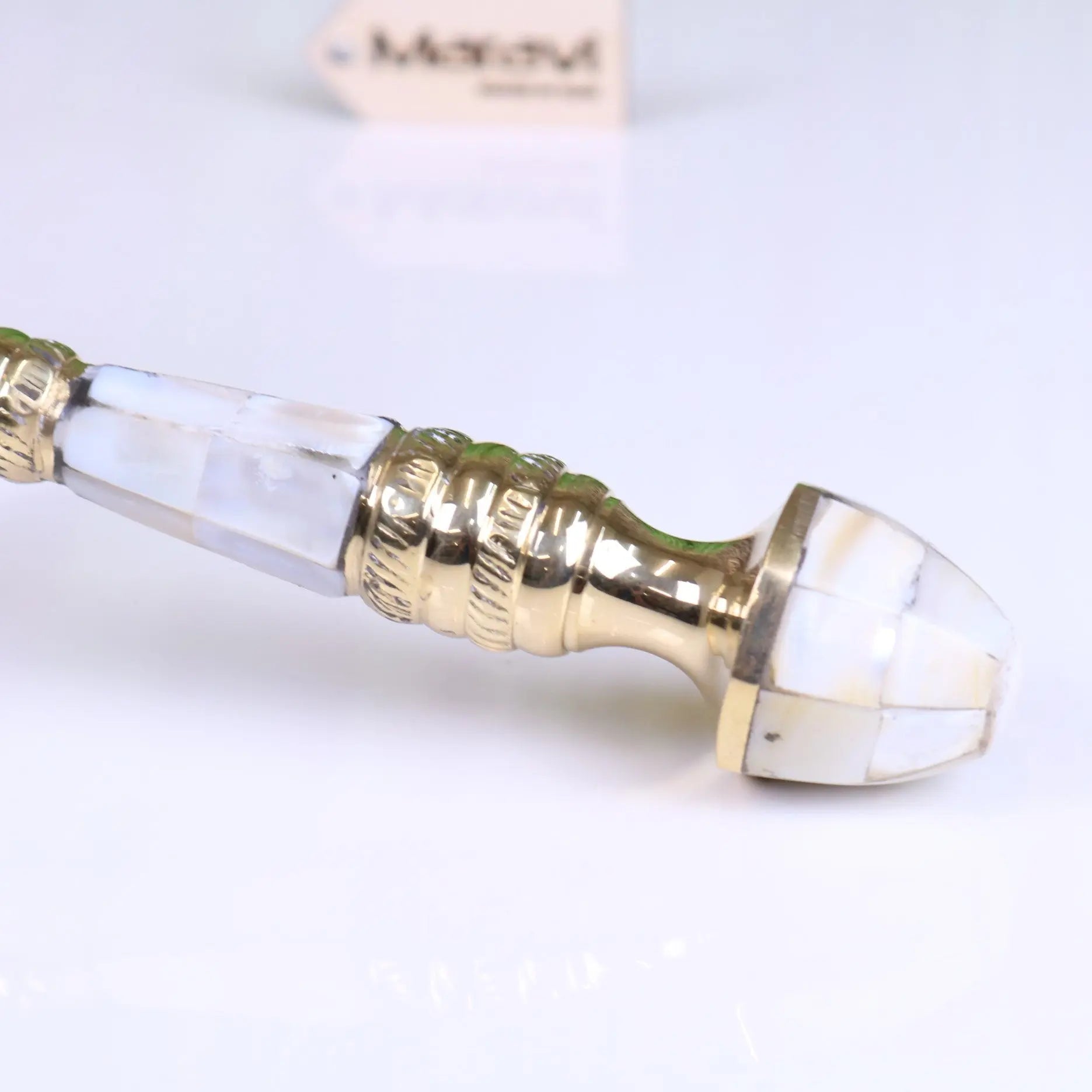Yala Reading Magnifying Glass 10cm Mother of Pearl Brass Handle
