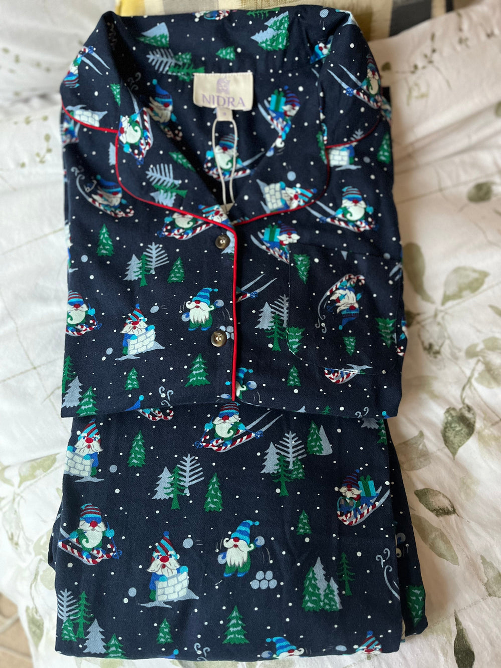 Santa on Skis PJ's