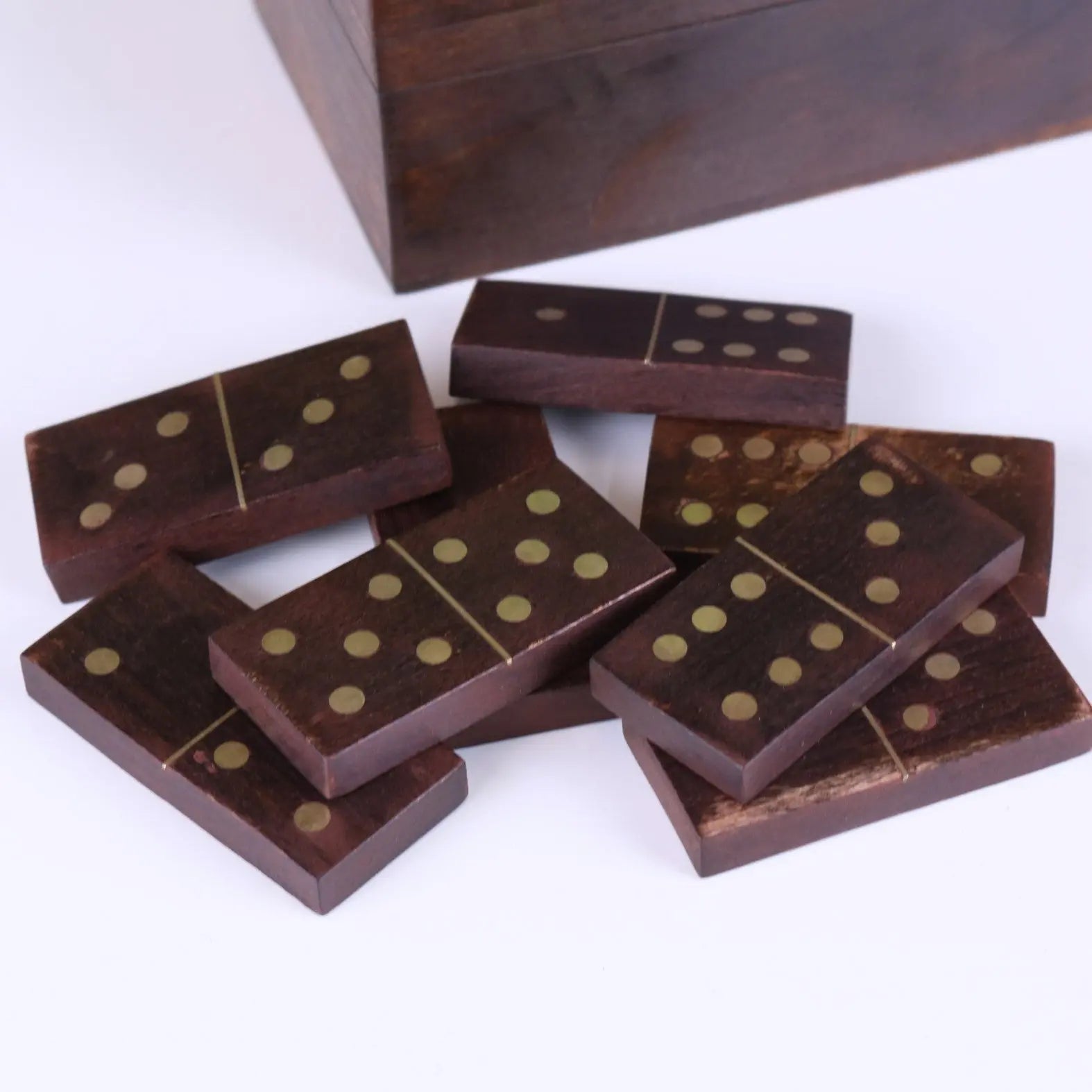 Mera Wooden Domino Set with Storage Box