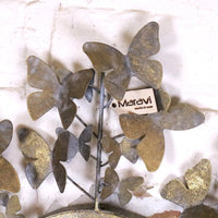 Eklora Butterfly Wall Mirror with Gold Surround - 52cm Decorative Accent