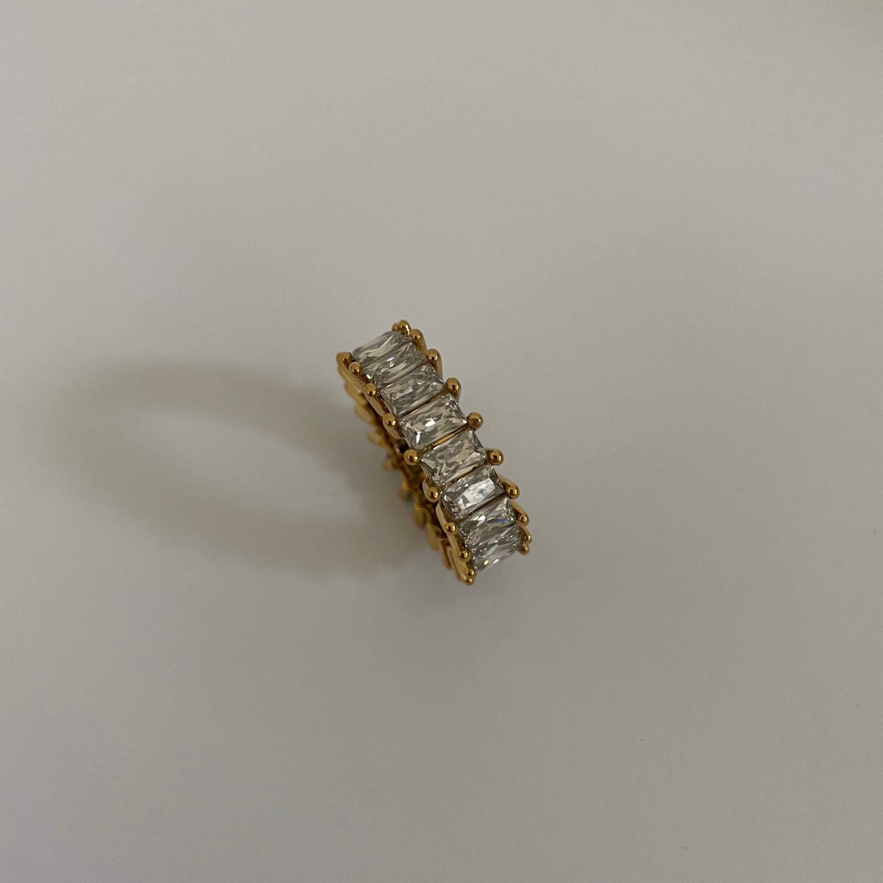 Pave Baguette Ring