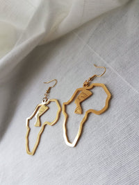 Queen Nefertiti Africa Earrings- Gold/Silver