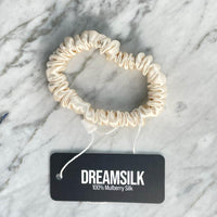 Champagne Silk Scrunchie - Skinny